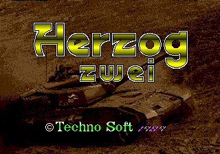 Herzog Zwei (USA, Europe) Title Screen